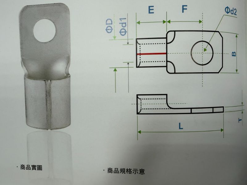 方型端子/Square terminals