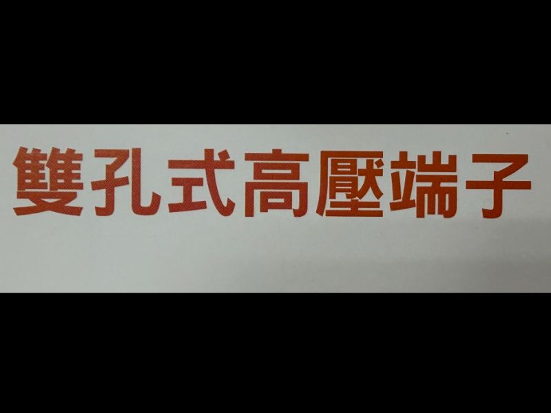 雙孔高壓端子/Dual-hole high-voltage terminal
